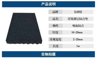 CDM600浮筑樓板隔音減振墊 韋博特引領建筑聲學舒適新時代